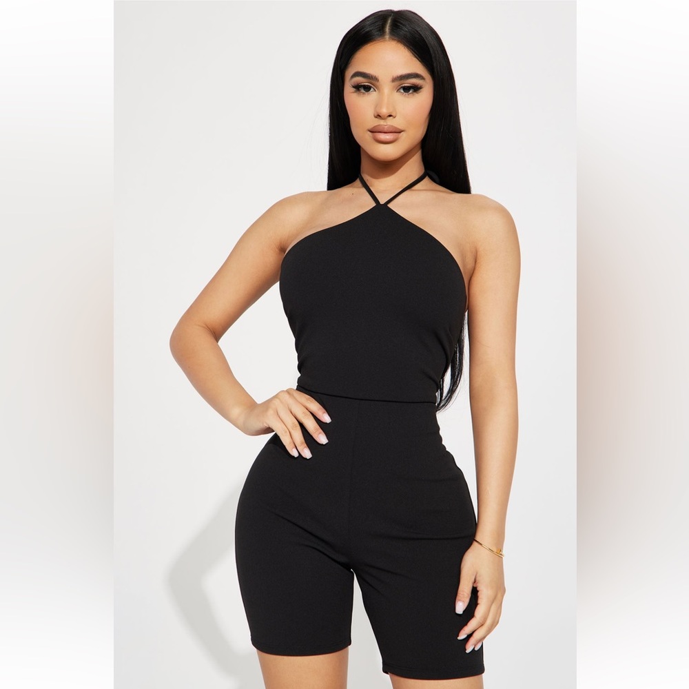 Fashion Nova Black Romper